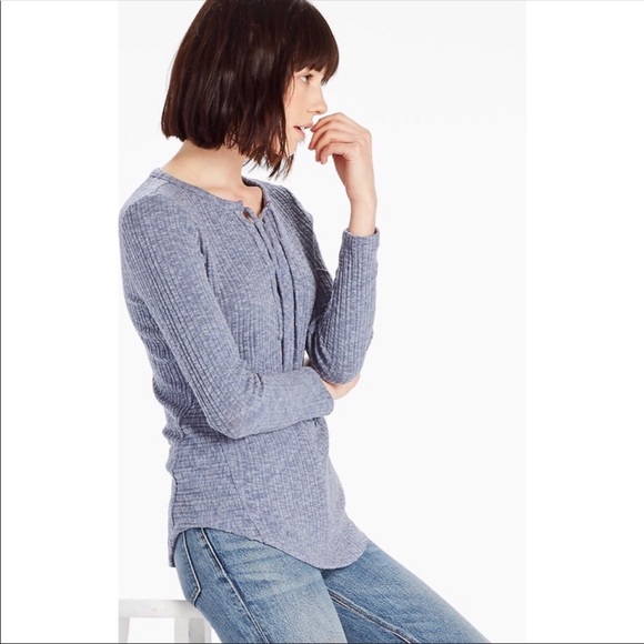 Lucky Brand Tops - Lucky Brand Lace Up Rib Top